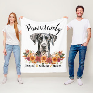 Paw-sitiv dankbar dankbar gesegnet süßer Hund Fleecedecke