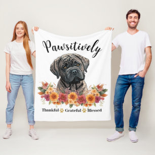 Paw-sitiv dankbarer gesegneter süßer Hund Fleecedecke