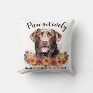 Paw-sitiv dankbarer gesegneter süßer Hund Kissen