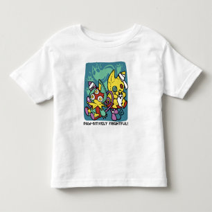 Paw-sitiv Gruselig Monströse Halloween-Katzen Kleinkind T-shirt