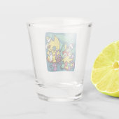 Paw-sitiv gruselig | Monströse Halloween-Katzen  Schnapsglas (Rückseite)