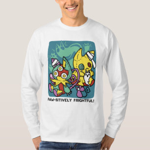 Paw-sitiv gruselig Monströse Halloween-Katzen T-Shirt
