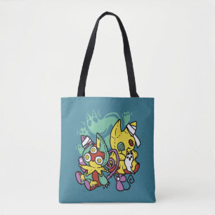Paw-sitiv Gruselig Monströse Halloween-Katzen Tasche