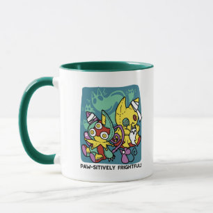 Paw-sitiv gruselig   Monströse Halloween-Katzen  Tasse