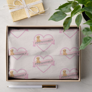 Paw-sitiv Lecker Graue weiche Creme rosa Herz Seidenpapier