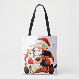 Paw-sitiv Umarmen: Santas Kuscheltruppe Tasche
