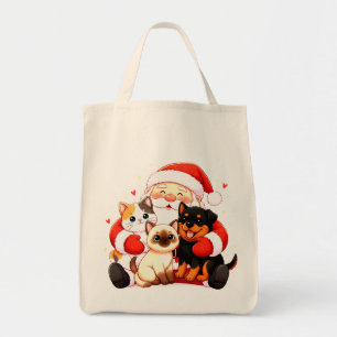 Paw-sitiv Umarmen: Santas Kuscheltruppe Tragetasche
