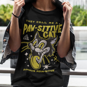 Paw-sitive Katze" Graphic T-Shirt