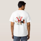 Paw-sitive Purr-suit: Santa’s Joyful Chase T-Shirt (Schwarz voll)