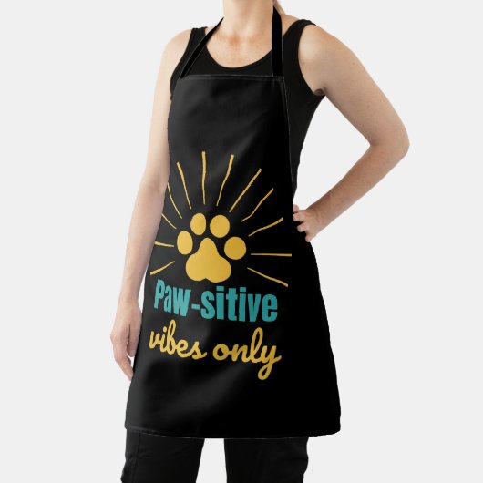 Paw-sitive Vibes Only cat lover Schürze (InSitu)