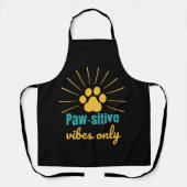 Paw-sitive Vibes Only cat lover Schürze (Vorderseite)