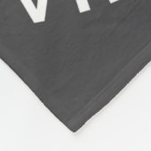 Paw Sitive Vibes Only Cat Photo Black Fleecedecke (Ecke)