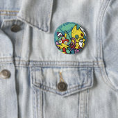 Paw-sitively Frightful | Monstrous Cats Halloween Button (Beispiel)