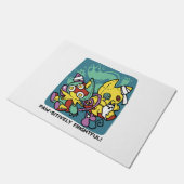 Paw-sitively Frightful | Monstrous Cats Halloween Fußmatte (Schrägansicht)