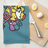 Paw-sitively Frightful | Monstrous Cats Halloween  Geschirrtuch (Viertel Falte)