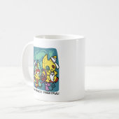 Paw-sitively Frightful | Monstrous Cats Halloween Kaffeetasse (Vorderseite Links)