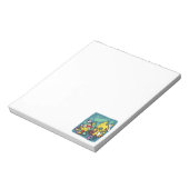 Paw-sitively Frightful | Monstrous Cats Halloween Notizblock (Rotiert)