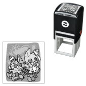 Paw-sitively Frightful | Monstrous Cats Halloween  Permastempel (Beispiel)