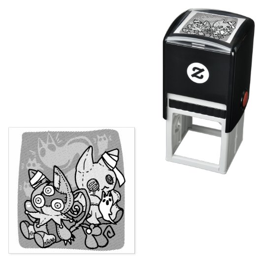 Paw-sitively Frightful | Monstrous Cats Halloween  Permastempel (Beispiel)