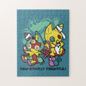 Paw-sitively Frightful | Monstrous Cats Halloween Puzzle (Vertikal)