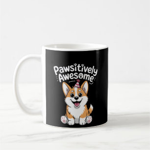 Paw-sitiver Corgi-Geburtstagshund-Shirt Kaffeetasse