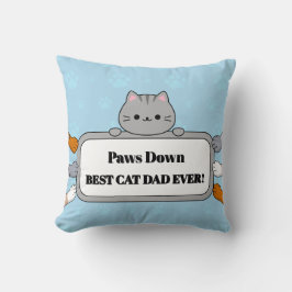 Paw-some Bester Katzenpapa Aller Zeiten Adorable Kissen