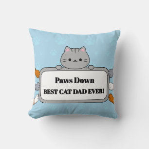 Paw-some Bester Katzenpapa Aller Zeiten Adorable Kissen
