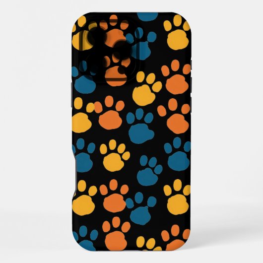 Paw-süßer Schwarzer iPhone Hülle (Rückseite)