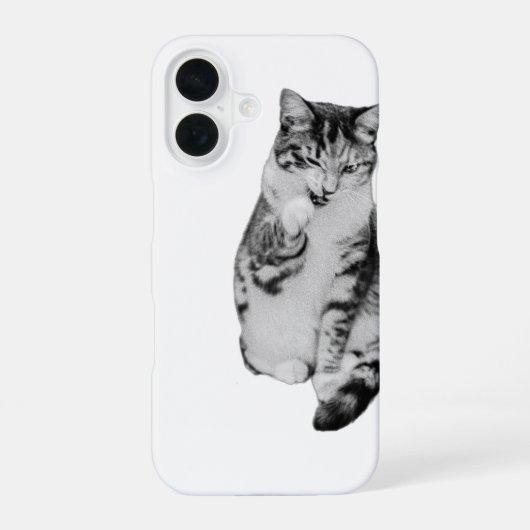 Paw to Cheek iPhone 16 Hülle (Rückseite)