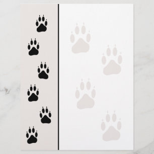 Paw Track Animal Care Letterhead Stationäre