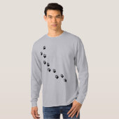 Paw Track Animal Care Mens Long Sleeve T - Shirts (Vorne ganz)