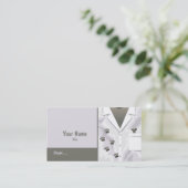 Paw Tracks Veterinary Business Card Visitenkarte (Stehend Vorderseite)