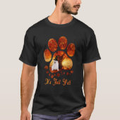 Paw Tree It's Fall Y'all Halloween White English B T-Shirt (Vorderseite)