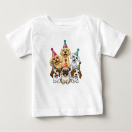 Paw-ty-Hemd mit Jungtieren Baby T-shirt