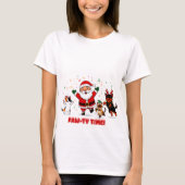 Paw-ty Time: Santa’s Festive Furry Fiesta T-Shirt (Vorderseite)