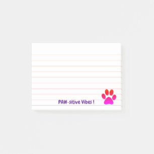 Paw Vibes Print Post-it Klebezettel