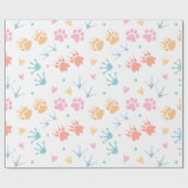 Paw Wrapping Paper Geschenkpapier (Flach)