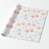 Paw Wrapping Paper Geschenkpapier (Ungerollt)