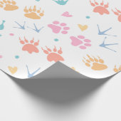 Paw Wrapping Paper Geschenkpapier (Ecke)