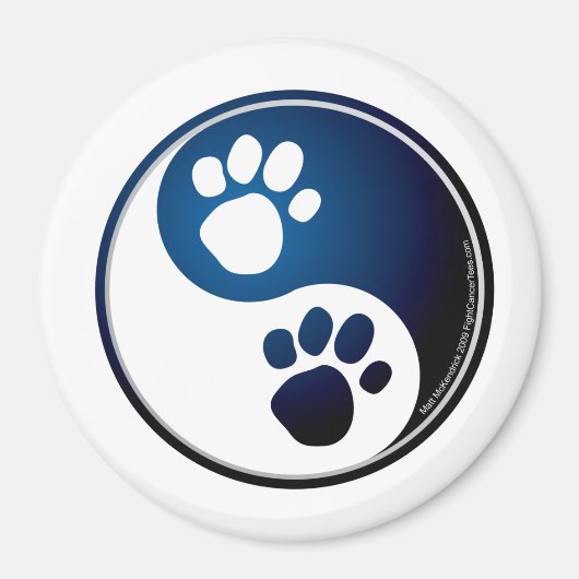 Paw Ying Yang Magnet (Vorne)