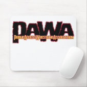 PAWA-Logo auf einem Mousepad (Mit Mouse)