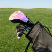 Pawaiian Flower Pattern Tropischer Hibiskus Pastel Golf Headcover (In SItu)
