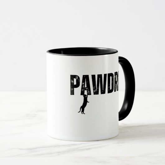 Pawdre Black Cat Tasse (VorderseiteRechts)