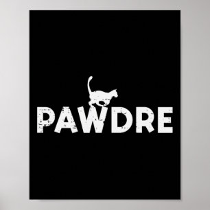 Pawdre Katzenpapa Süßes Fell Papa Vatertag Haustie Poster