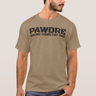 PAWDRE Maine Coon Katzenvater Felines Vater Lustig T-Shirt