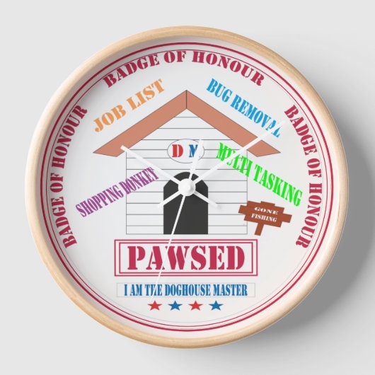 Pawed Doghouse Master Uhr (Vorderseite)