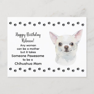 Pawesome beste Chihuahua-Hundemutter Alles Gute zu Postkarte