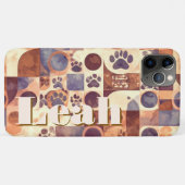 Pawesome Customizable Abstract Dog Paw Print Case-Mate iPhone Hülle (Rückseite (Horizontal))