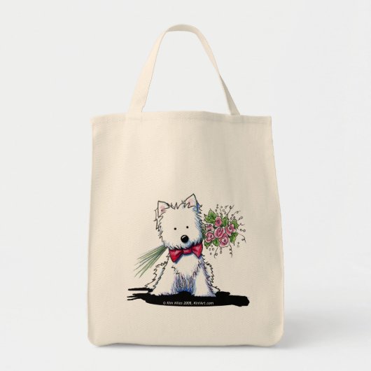 Pawfect KiniArt Westie Grocery Bag Tragetasche (Vorne)