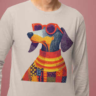 Pawfect Wienerdog Dackel Dackel Dogdad in Style Tri-Blend Shirt